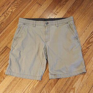 .Weatherproof Khaki Expedition Shorts w/ Flex Stretch Waist